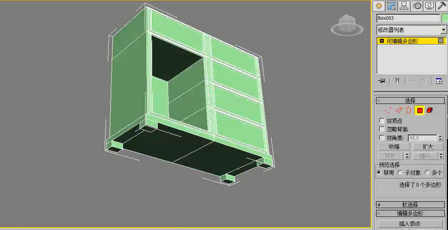 3dmax多边形建模制作橱柜 | 简一空间表现网