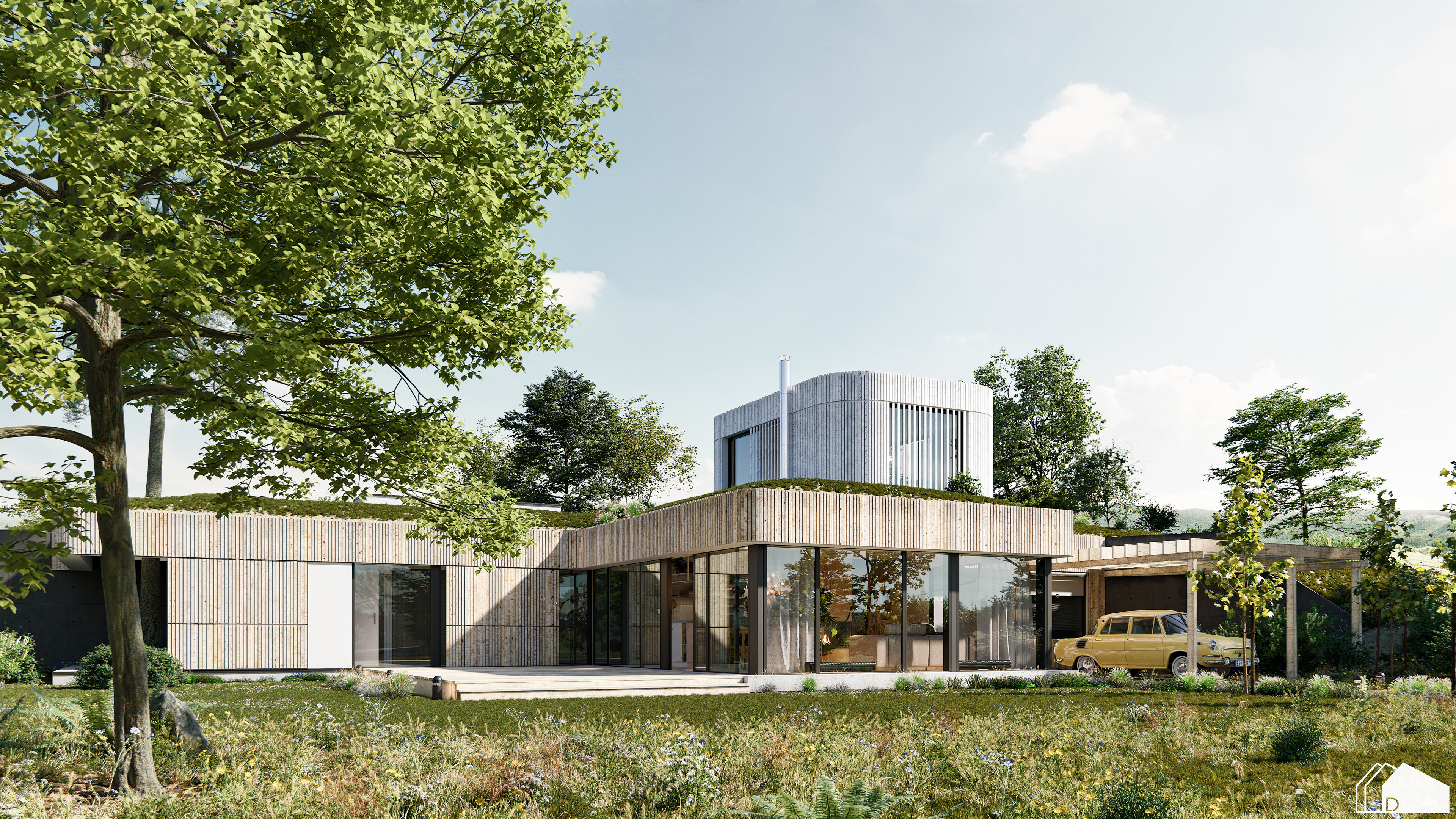 掩土别墅场景详细制作流程