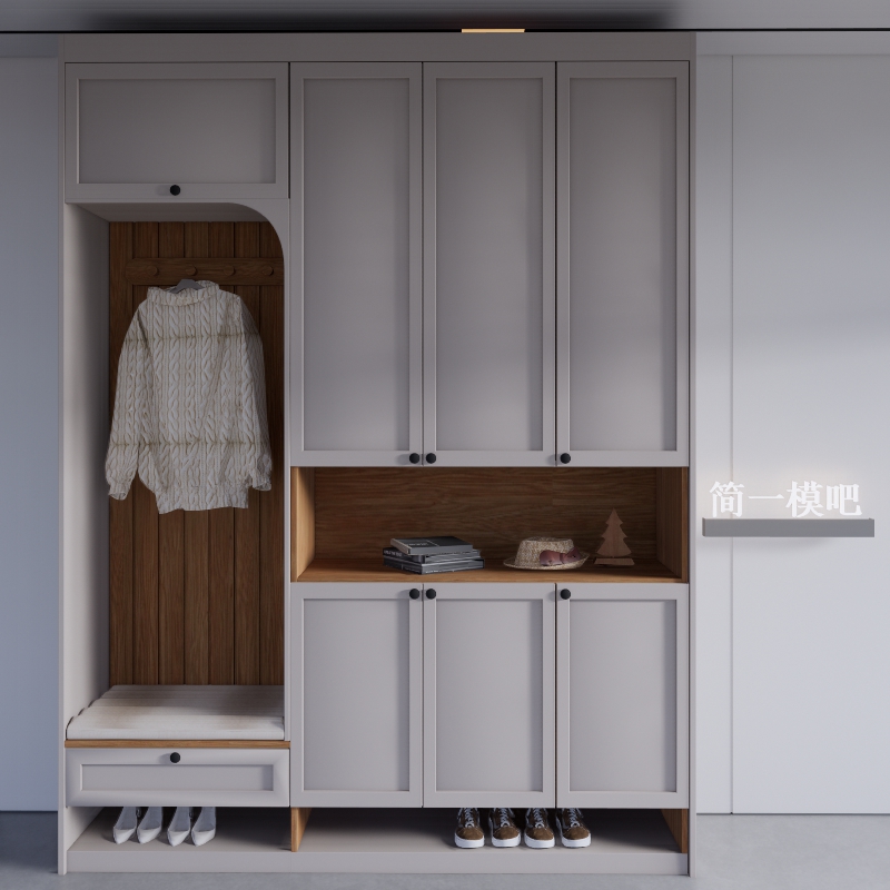 单体模型库柜子&架子鞋柜JY05889